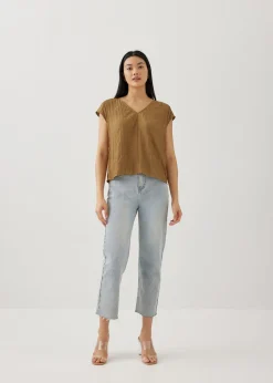 Yasmin Textured Shell Top
