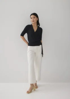 Yazmin Wrap Knit Top