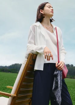 Yerin Plissé Relaxed Shirt