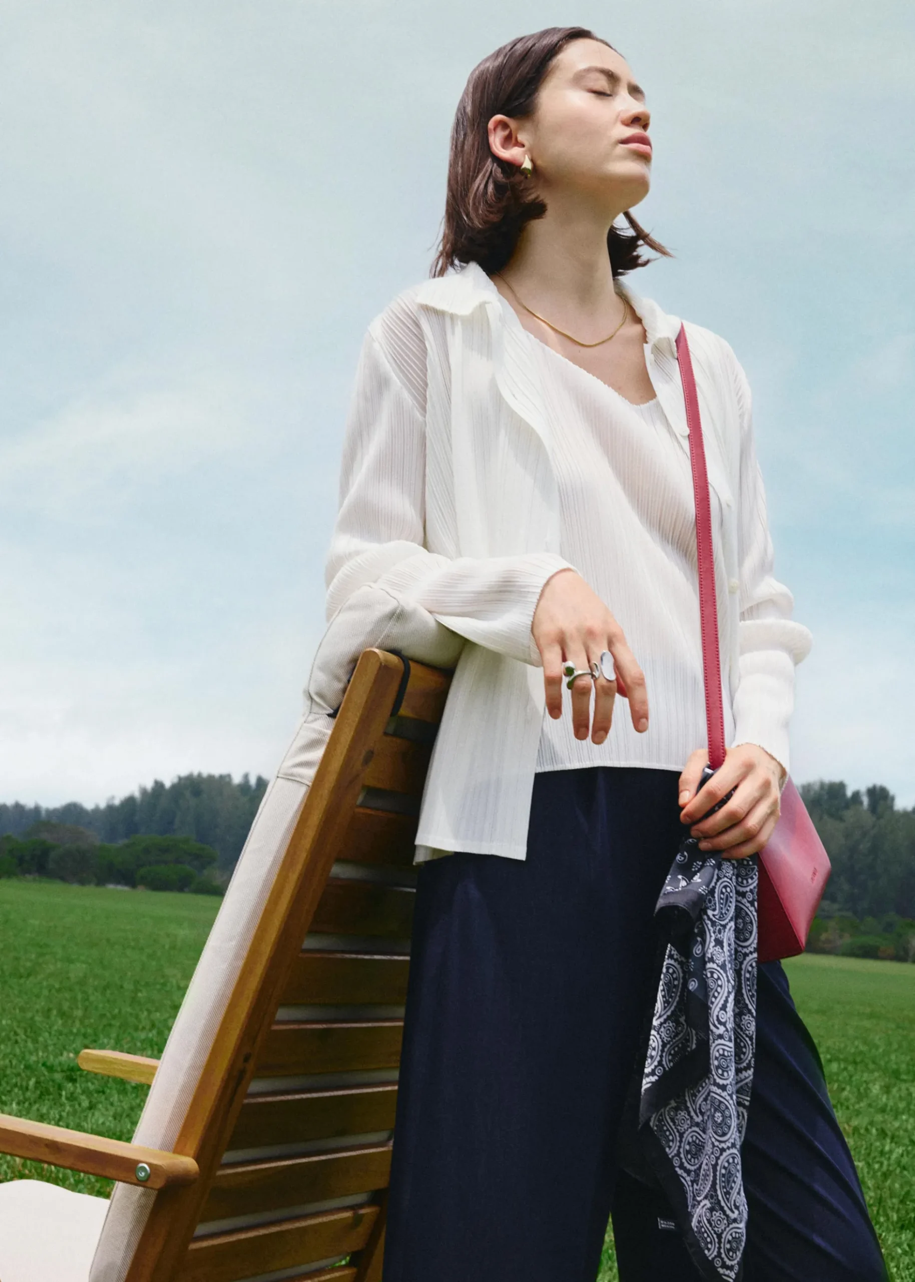 Yerin Plissé Relaxed Shirt