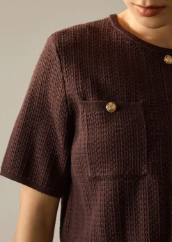 Yoko Textured Knit Boxy Top