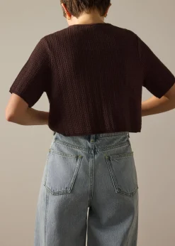 Yoko Textured Knit Boxy Top