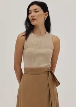 Ysabel Racerback Cut Out Knit Tank