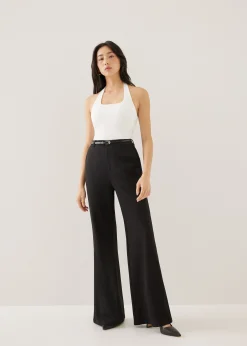 Zadie Padded Jersey Halter Top